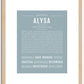 Alysa | Name Art Print