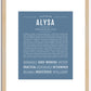 Alysa | Name Art Print