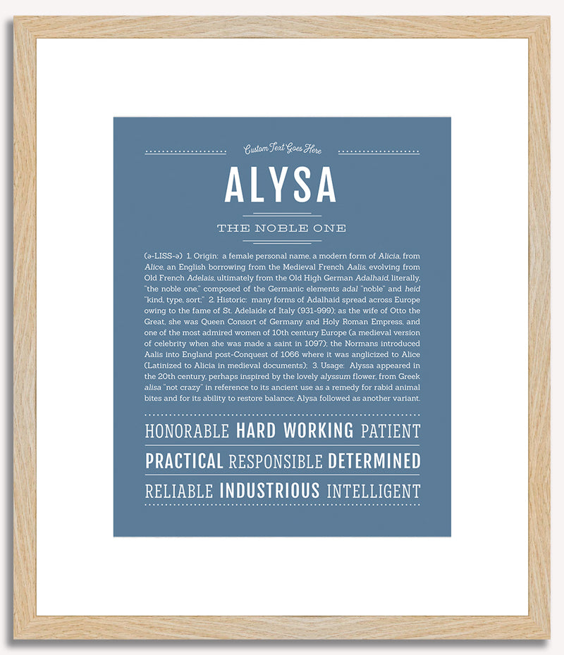 Alysa | Name Art Print