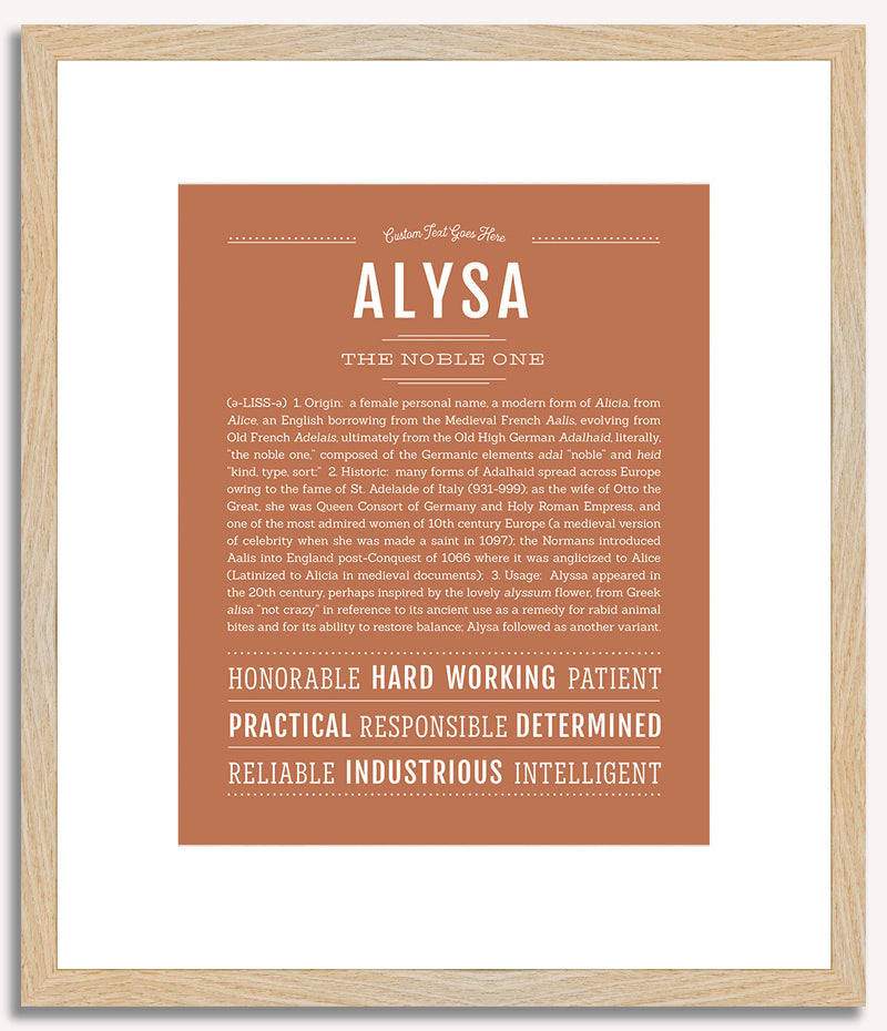 Alysa | Name Art Print