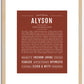 Alyson | Name Art Print