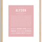 Alyson | Name Art Print