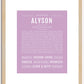 Alyson | Name Art Print