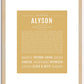 Alyson | Name Art Print