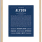 Alyson | Name Art Print