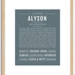 Alyson | Name Art Print