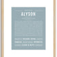 Alyson | Name Art Print