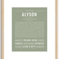 Alyson | Name Art Print