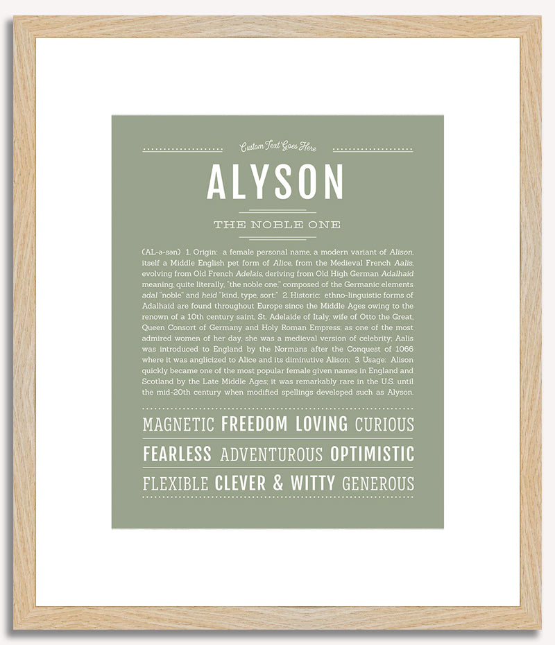 Alyson | Name Art Print