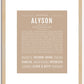 Alyson | Name Art Print