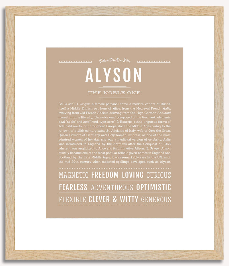 Alyson | Name Art Print