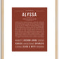 Alyssa | Name Art Print