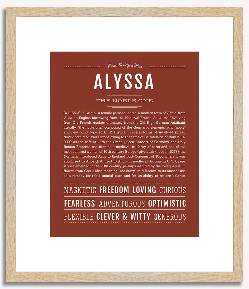 Alyssa | Name Art Print