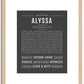 Alyssa | Name Art Print