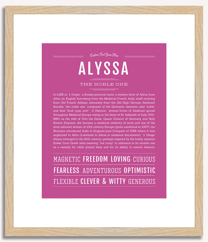 Alyssa | Name Art Print