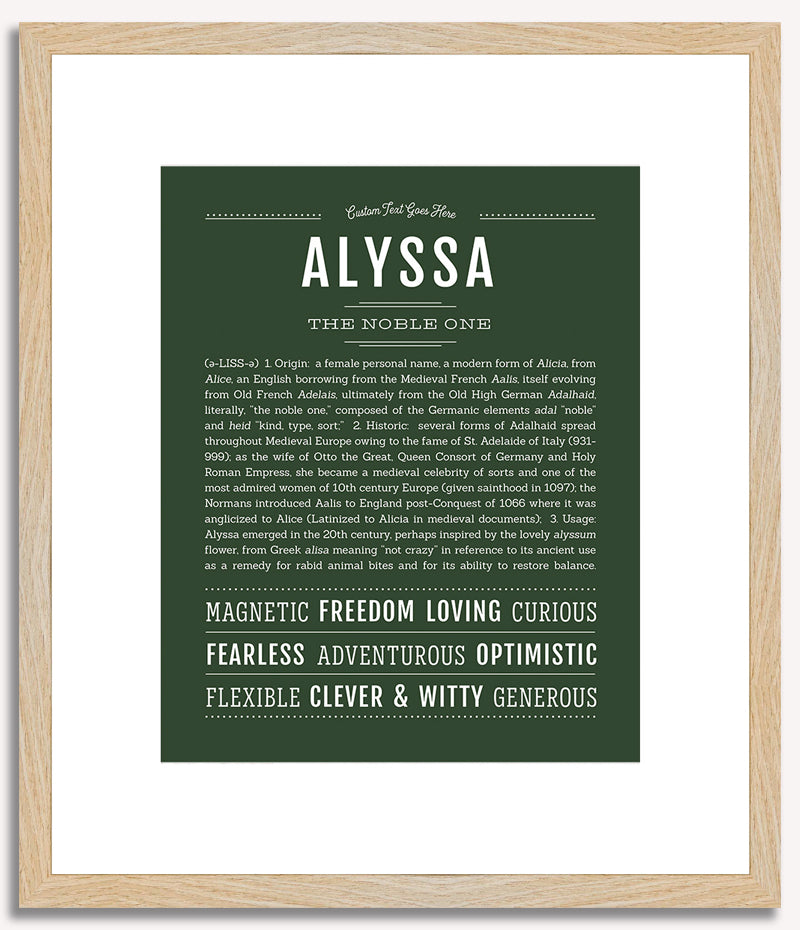 Alyssa | Name Art Print