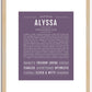 Alyssa | Name Art Print