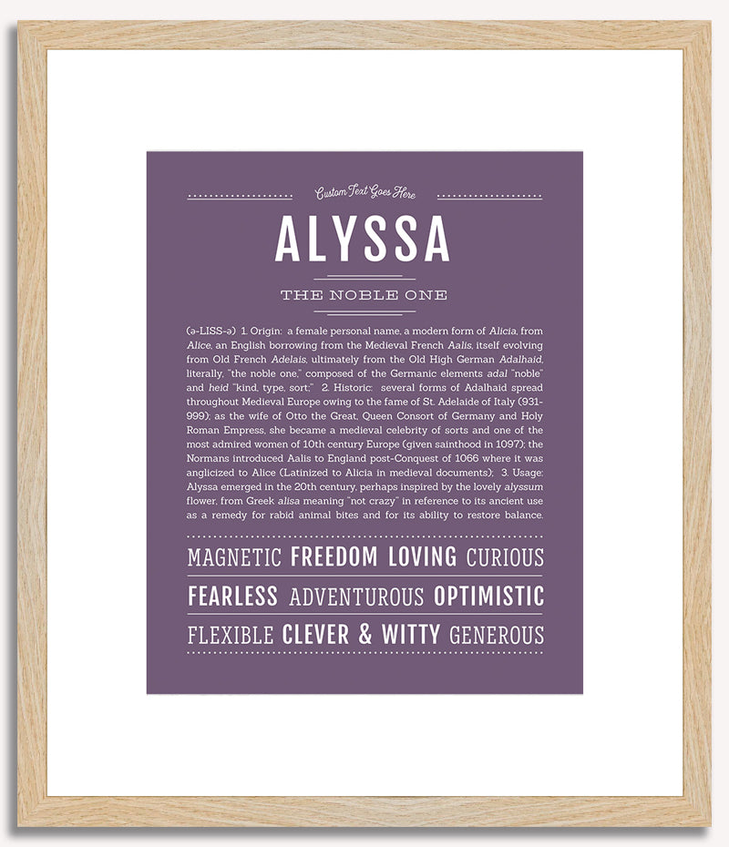 Alyssa | Name Art Print