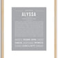 Alyssa | Name Art Print