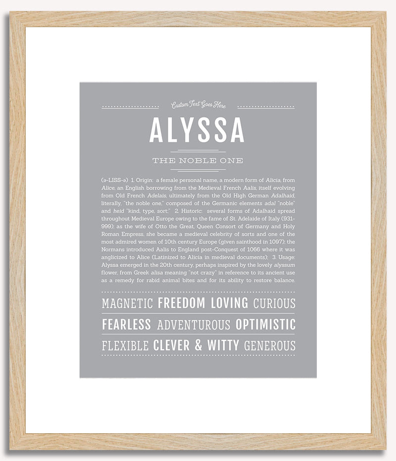 Alyssa | Name Art Print