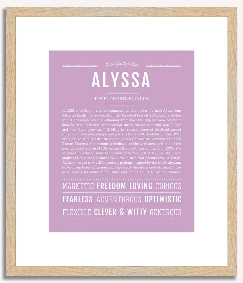 Alyssa | Name Art Print