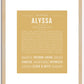 Alyssa | Name Art Print