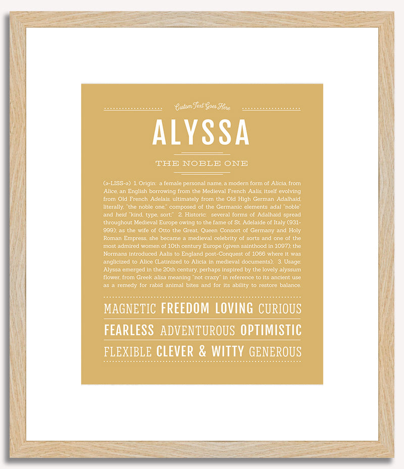 Alyssa | Name Art Print