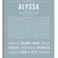 Alyssa | Name Art Print – Name Stories