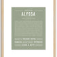 Alyssa | Name Art Print