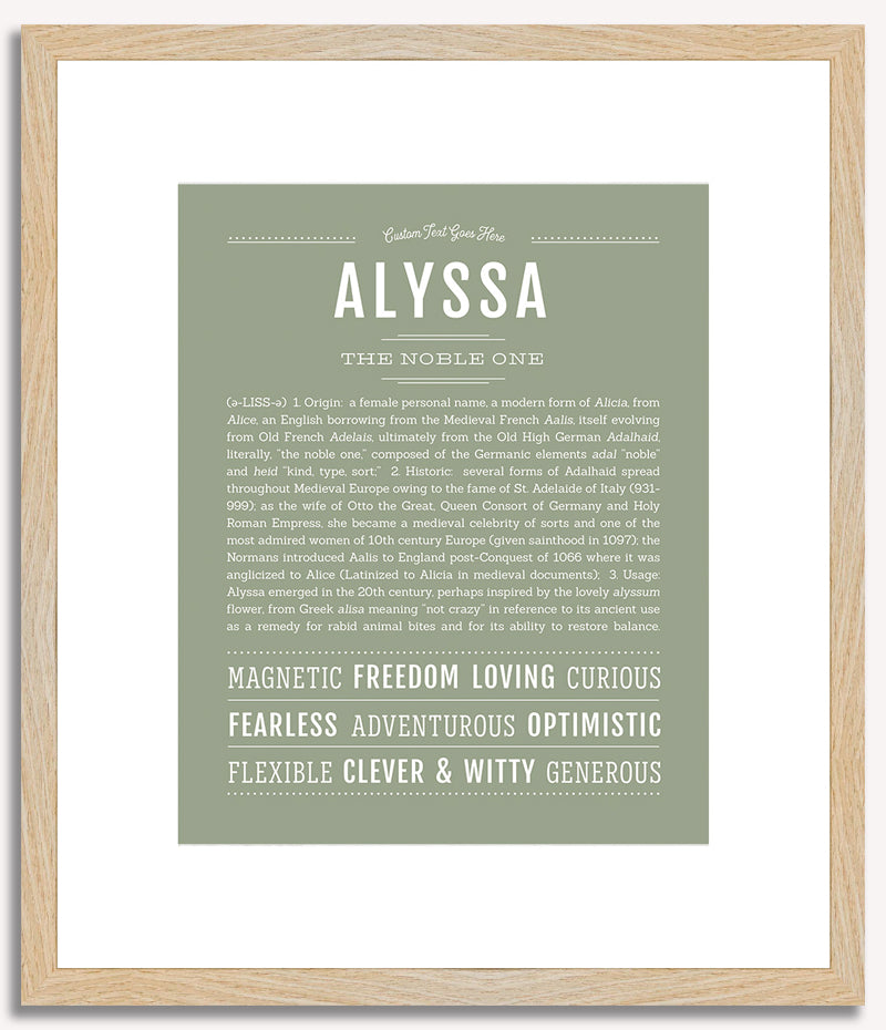 Alyssa | Name Art Print