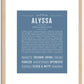 Alyssa | Name Art Print