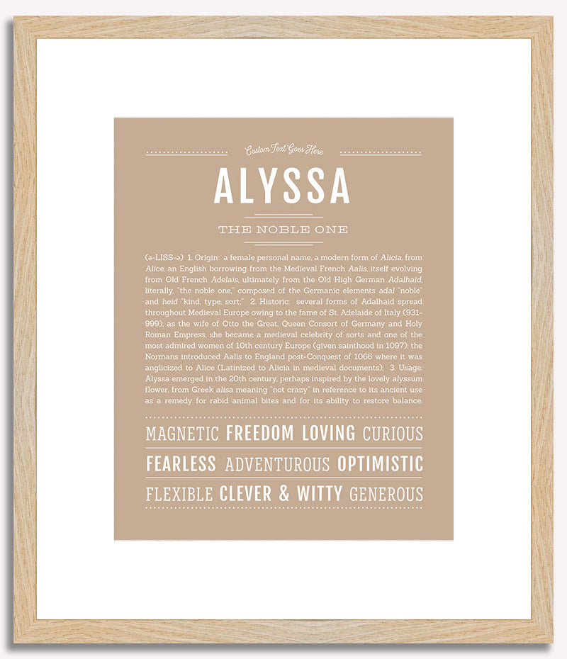 Alyssa | Name Art Print