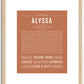 Alyssa | Name Art Print