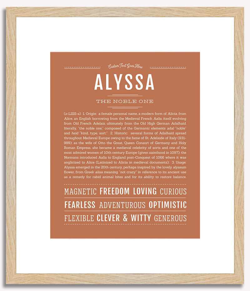 Alyssa | Name Art Print