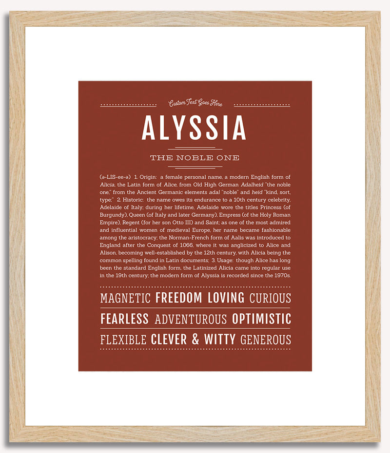 Alyssia | Name Art Print