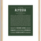 Alyssia | Name Art Print