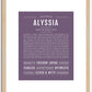 Alyssia | Name Art Print