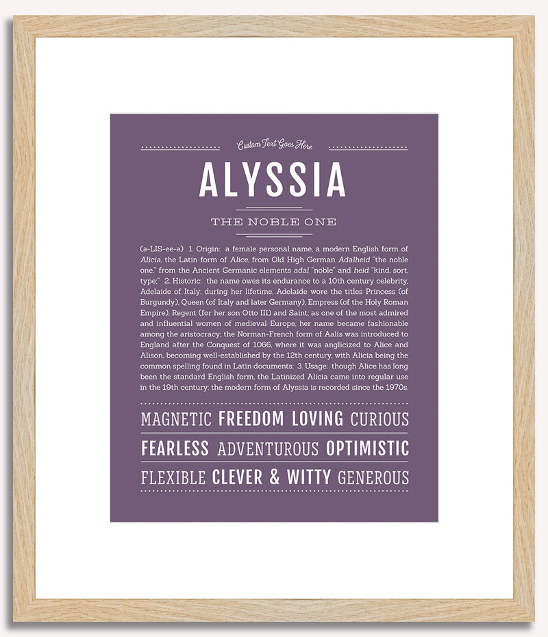 Alyssia | Name Art Print