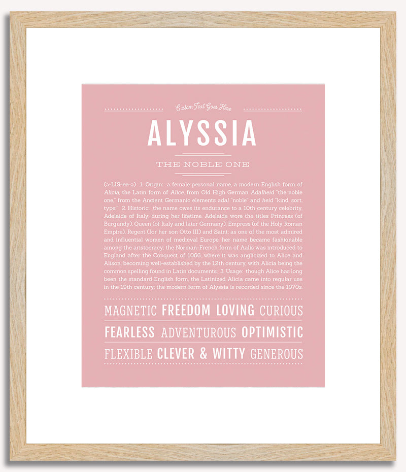 Alyssia | Name Art Print