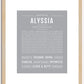 Alyssia | Name Art Print