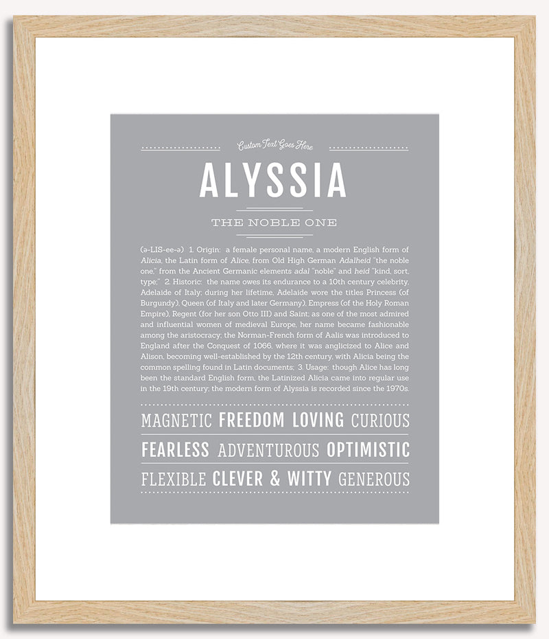 Alyssia | Name Art Print