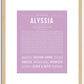 Alyssia | Name Art Print