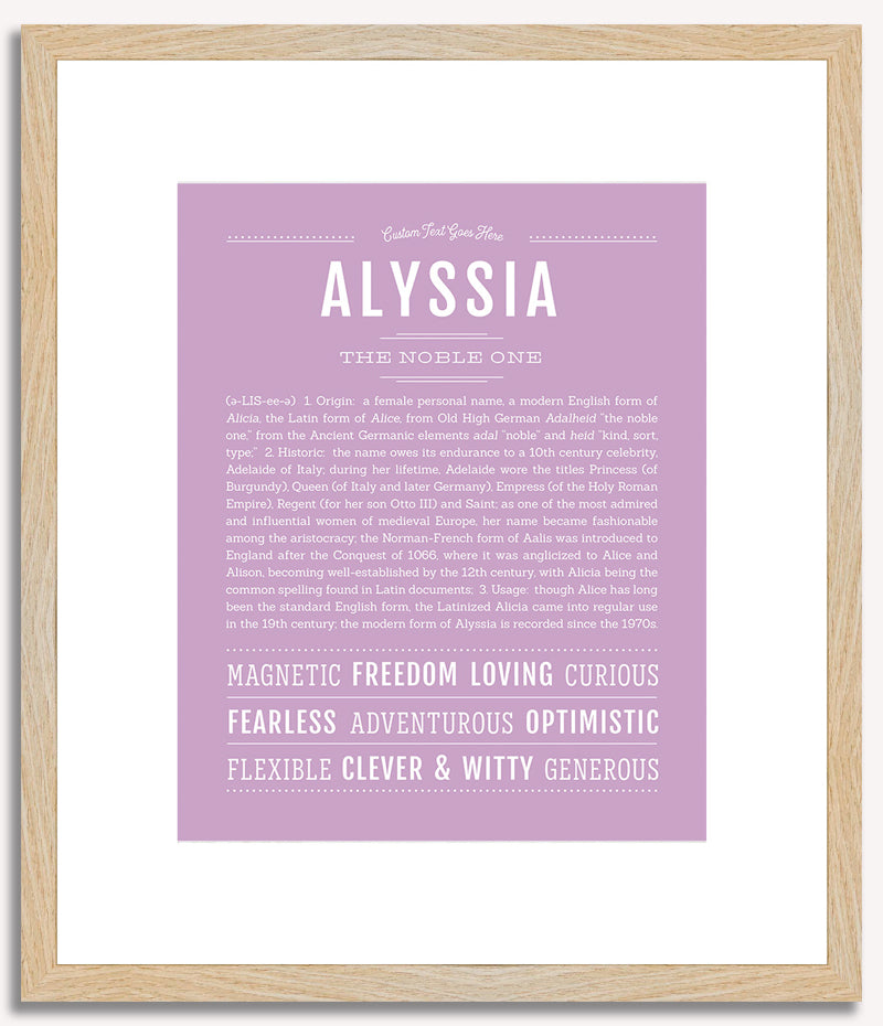 Alyssia | Name Art Print