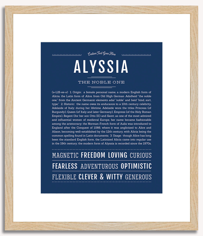 Alyssia | Name Art Print