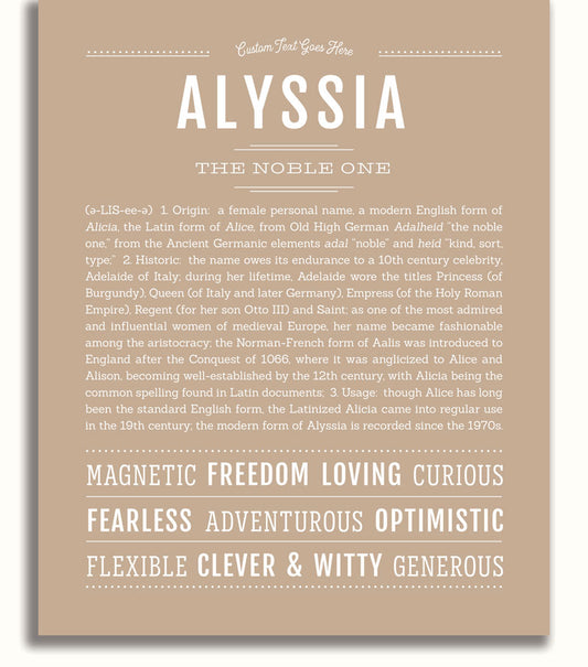 Alyssia | Name Art Print