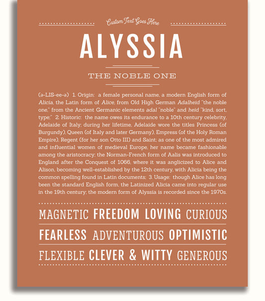 Alyssia | Name Art Print