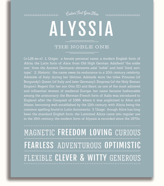 Alyssia | Name Art Print