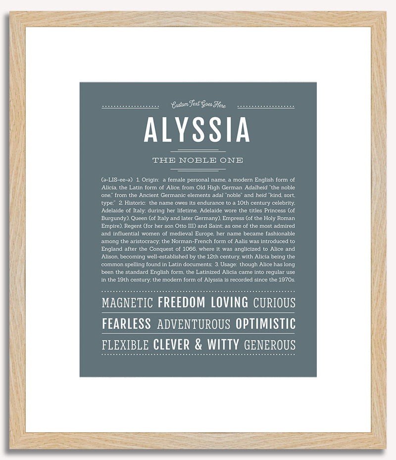 Alyssia | Name Art Print