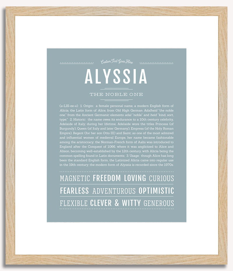 Alyssia | Name Art Print