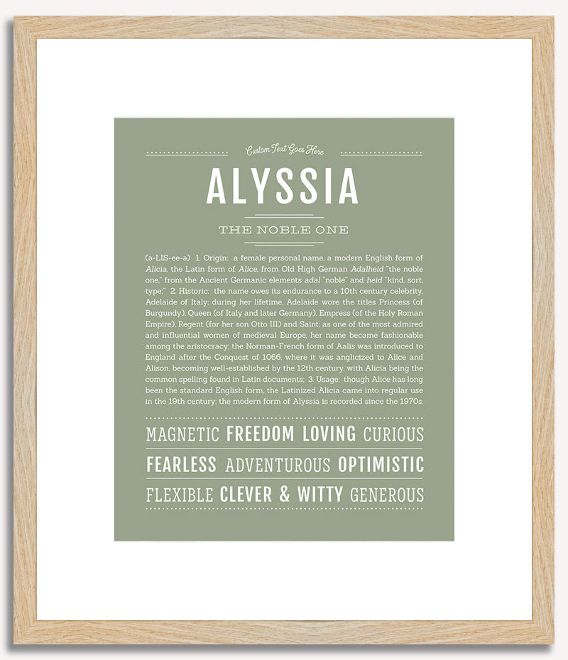 Alyssia | Name Art Print